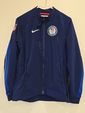 Nike Navy and Royal Blue Olympic Team Track Jacket